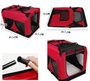 LOVEPET® Red* Portable Soft Pet Travel Dog Crate *6 Sizes