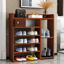 7 Tiers Wooden Shoe Rack Cabinet "Brown"