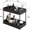 Under Sink Organizer Rack adjustable steel Black