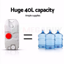 40L Portable Wheel Water Tank - Grey