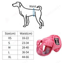 Female Pet Dog Puppy Washable Diaper Pants Sanitary Nappy " 5 Sizes  (Black)