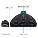 HDMI 3 Port Switch Switcher Splitter Selector HUB Box Cable HDTV 1080P/4K AUTO