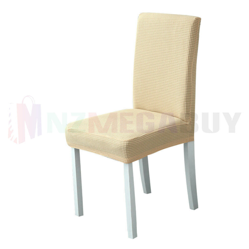 Washable Dining Chair Cover Stretch Banquet Removable Slipcover Seat Covers* Light Grey