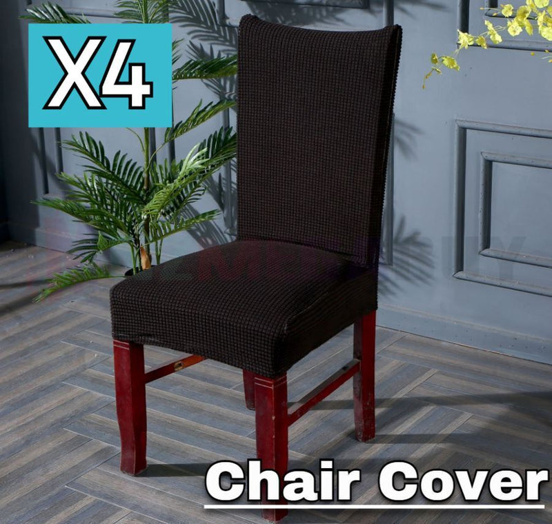 Washable Dining Chair Cover Stretch Banquet Removable Slipcover Seat Covers* Beige