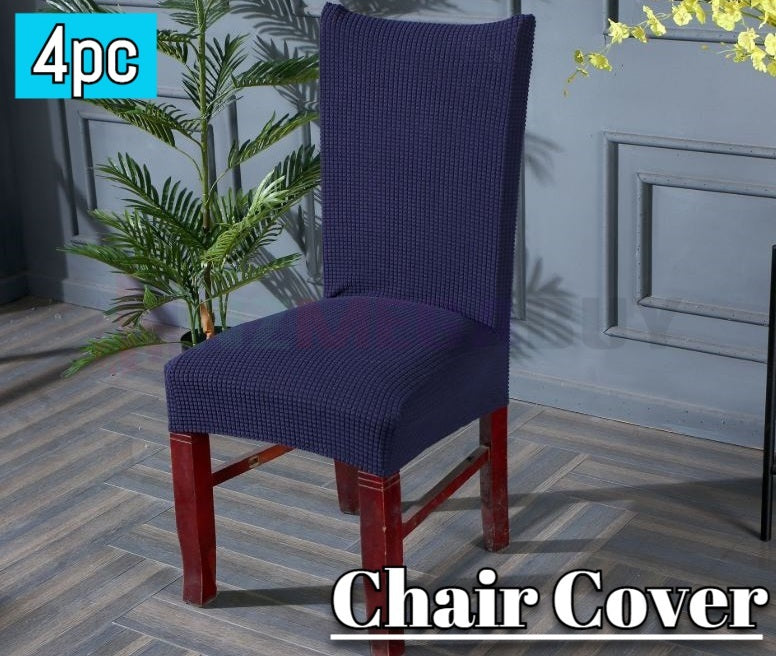 Washable Dining Chair Cover Stretch Banquet Removable Slipcover Seat Covers* Blue