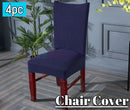 Washable Dining Chair Cover Stretch Banquet Removable Slipcover Seat Covers* Beige