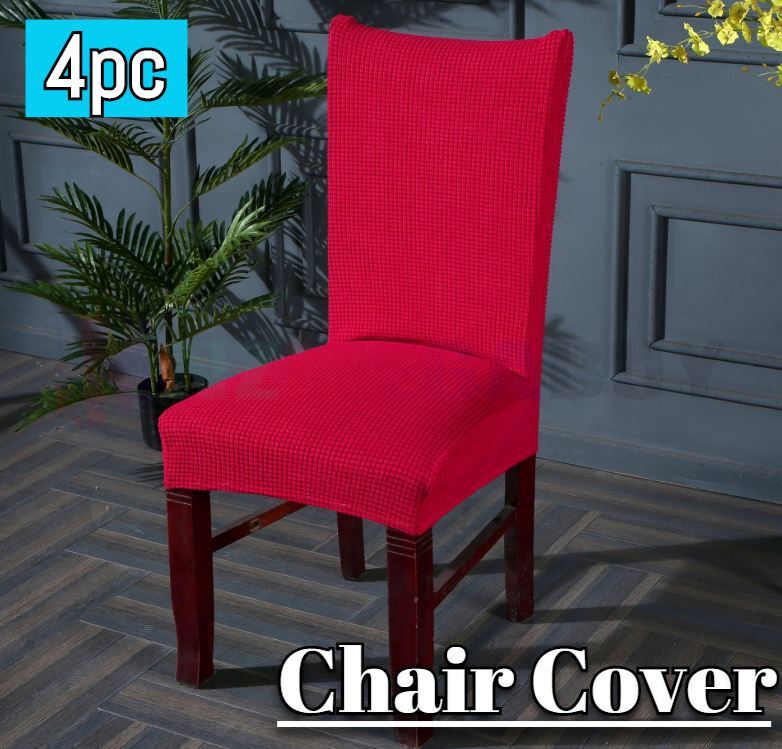 Washable Dining Chair Cover Stretch Banquet Removable Slipcover Seat Covers* Beige