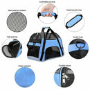 Pet Dog Cat Carrier bag Soft Crate Travel Carry Cage  Foldable * Black/Blue/Hotpink/Green  53CM