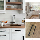 Kitchen Cabinet Door Handles Stainless Steel * Black 7 Sizes