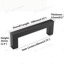Kitchen Cabinet Door Handles Stainless Steel * Black 7 Sizes