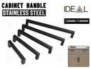 Kitchen Cabinet Door Handles Stainless Steel * Black 7 Sizes