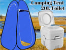 20L Outdoor Portable Toilet Camping Shower Tent /  Pop Up Change Room