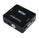 HDMI to VGA Port 3.5mm Jack Converter 1080P HD Audio Video Cable For TV Lap