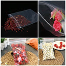 100pc Resealable Zip Bags PE Clear bags * 12 Sizes