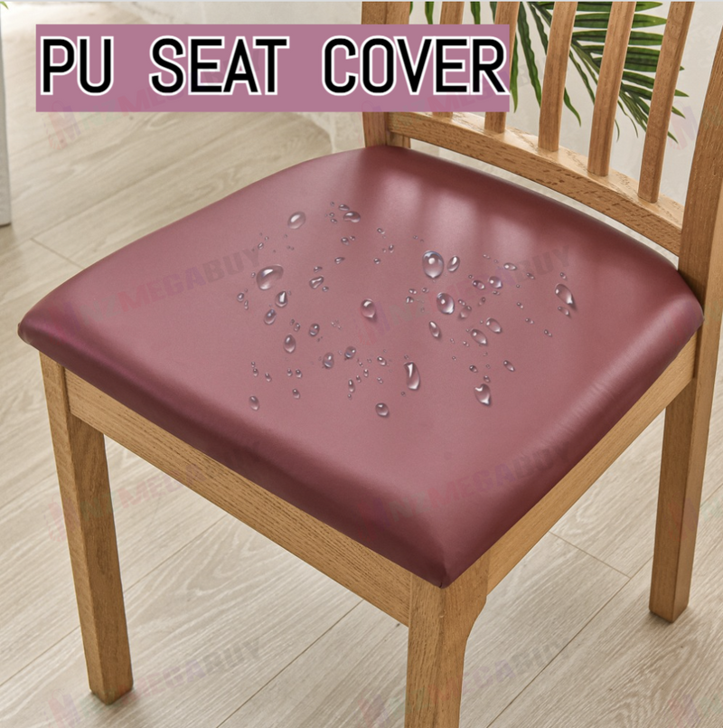 Stretch PU Chair Cover Leather Stretch 1pc,2pc * Tan