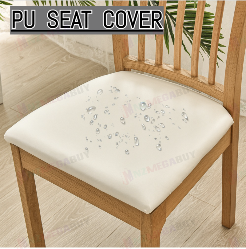 Stretch PU Chair Cover Leather Stretch 1pc,2pc * Tan