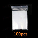 100pc Resealable Zip Bags PE Clear bags * 12 Sizes