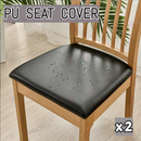 PU Chair Cover Leather Stretch 1pc,2pc * Cream
