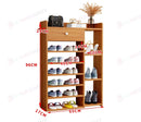 9 Tiers Wooden Shoe Rack Cabinet "Brown"