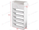 6 Tiers Wooden Shoe Rack Cabinet "Brown"