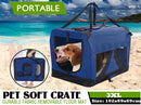 LOVEPET® Dog Travel Soft Cage Collapsible *Blue *6 Sizes