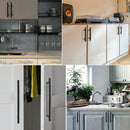 Kitchen Cabinet Door Handles Matte Black Stainless Steel Door Drawer Pull T Bar*Black   8 Sizes