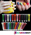 12PCS Col Acrylic Paint 3D Nail Art Painting Tips