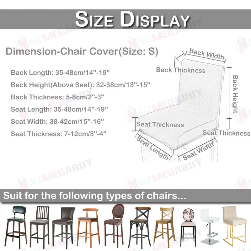 Cafe Bar Stool Covers Stretch Armless Chair Slipcover Spande (YLC)