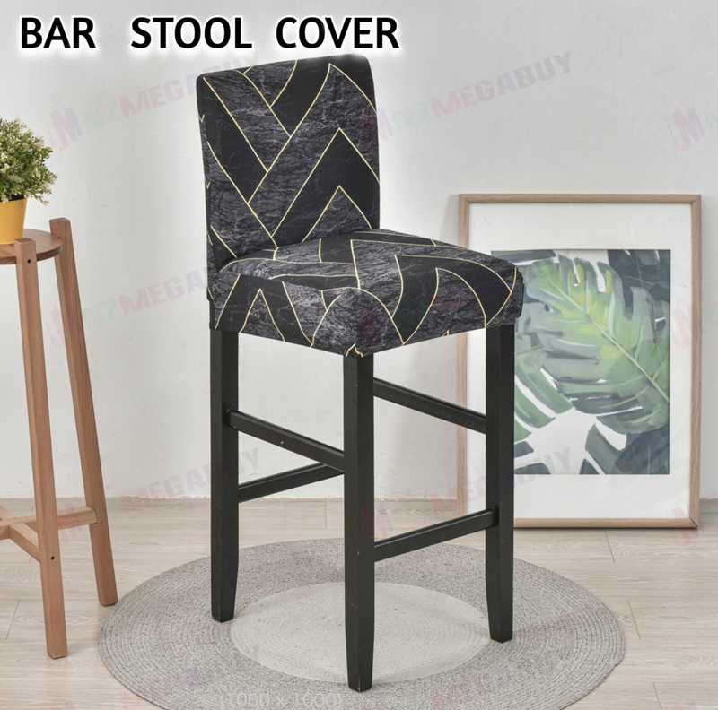 Cafe Bar Stool Covers Stretch Armless Chair Slipcover Spande  (MC)