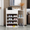 7 Tiers Wooden Shoe Rack Cabinet "White"