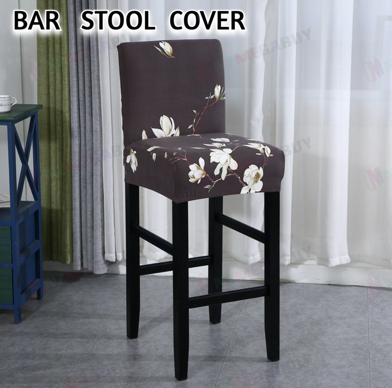 Cafe Bar Stool Covers Stretch Armless Chair Slipcover Spande (GL)