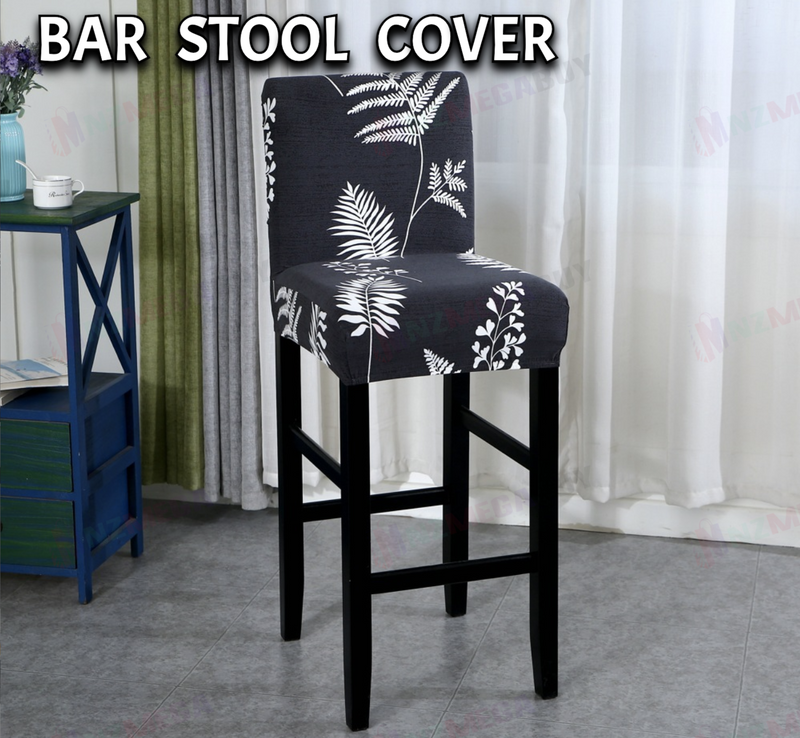 Cafe Bar Stool Covers Stretch Armless Chair Slipcover Spande  (YY)