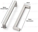 Kitchen Cabinet Door Handles Stainless Steel * Silver 7 Sizes