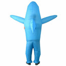 Inflatable Costume cosplay dress Blue Shark