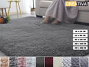 NZMEGABUY Super Soft Modern Shaggy Area Rug Grey - Bedroom Living Room Shaggy Carpet Rug Size: 5