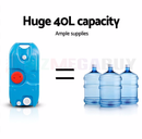 40L Portable Wheel Water Tank - Blue