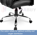 Premium PU Faux Leather Gaming Office Chair Black/White