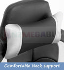 Premium PU Faux Leather Gaming Office Chair Black/White